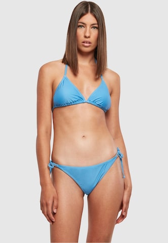 Urban Classics Triangle Bikini in Blue: front