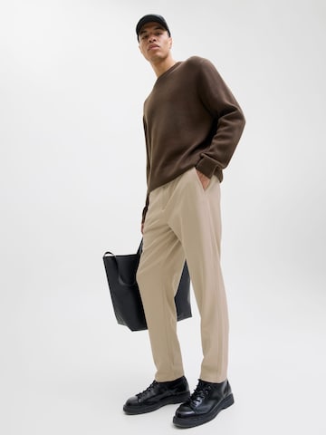 JACK & JONES Baggy Sportbroek 'Stace' in Beige