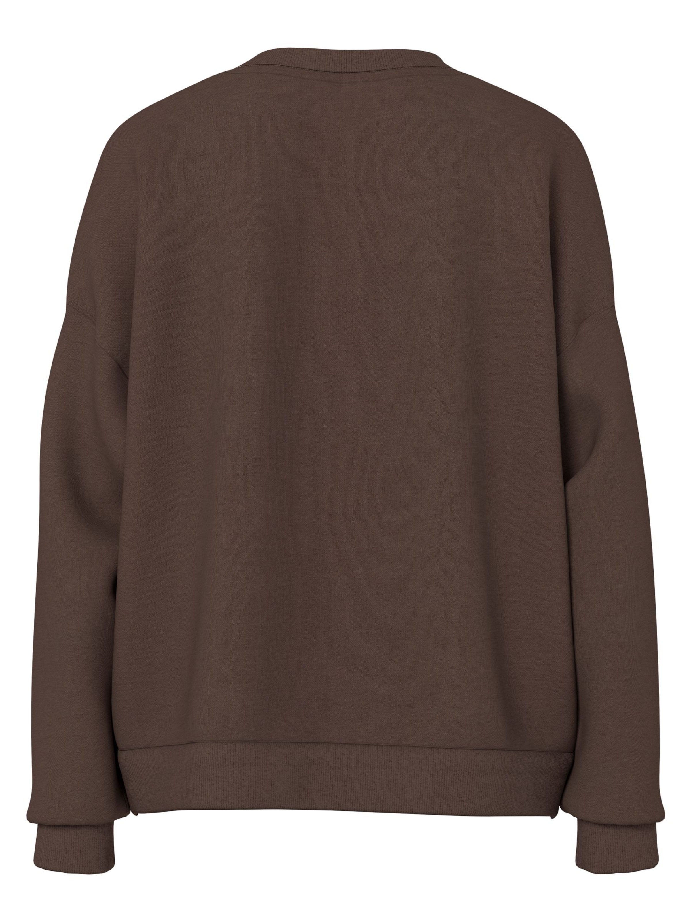 Sweat-shirt 'PCChilli' PIECES en marron