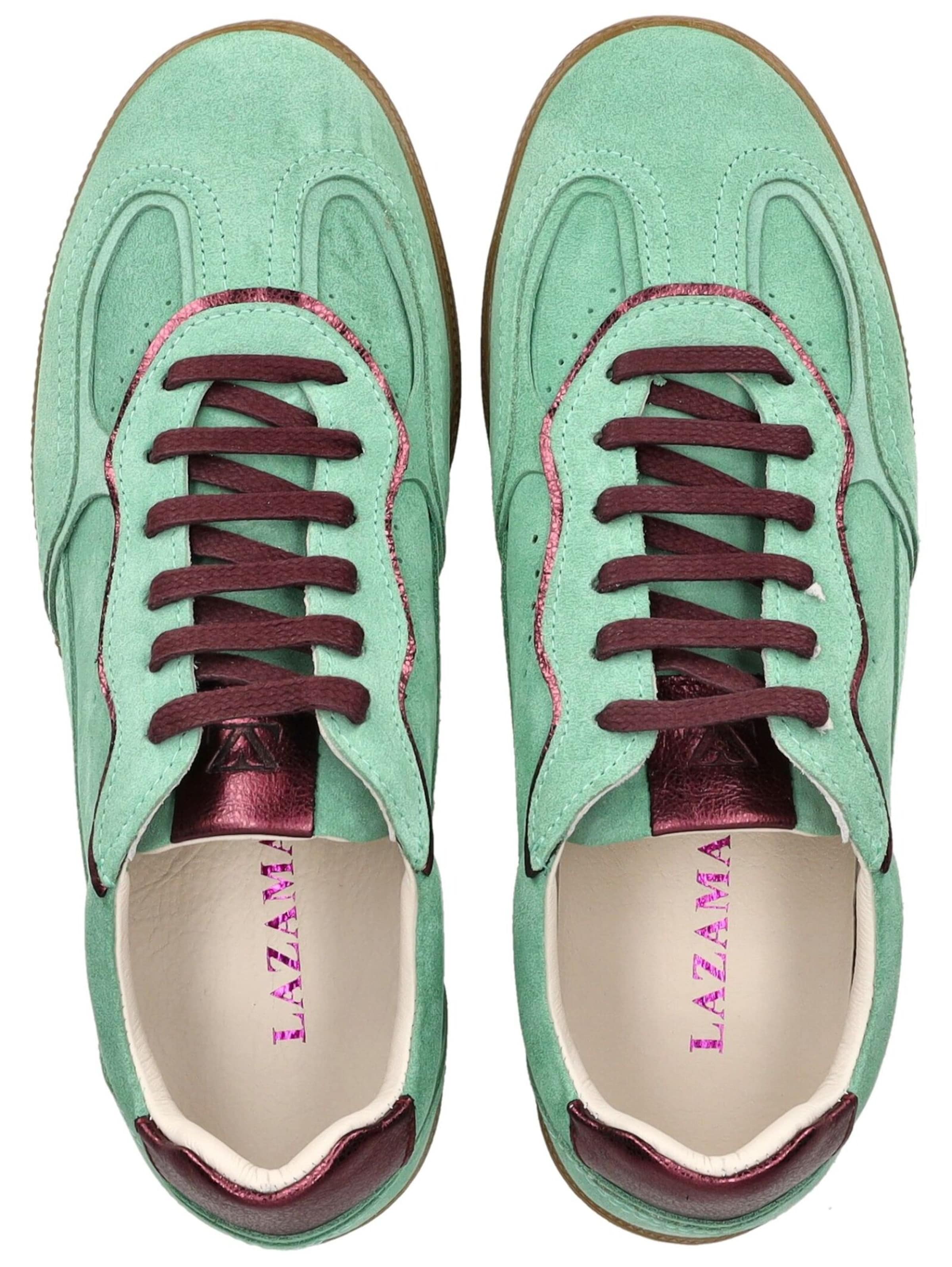 Baskets basses LAZAMANI en vert