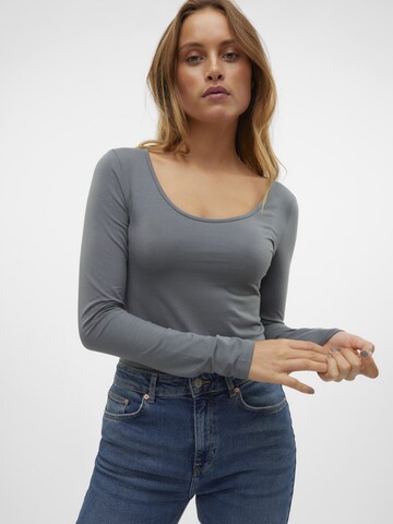 VERO MODA Shirt 'MAXI' in Grey
