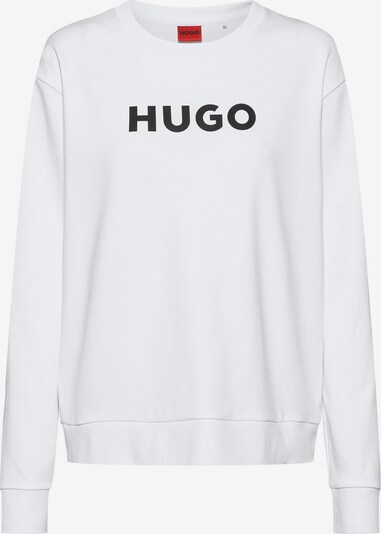 HUGO Sweat-shirt en noir / blanc, Vue avec produit