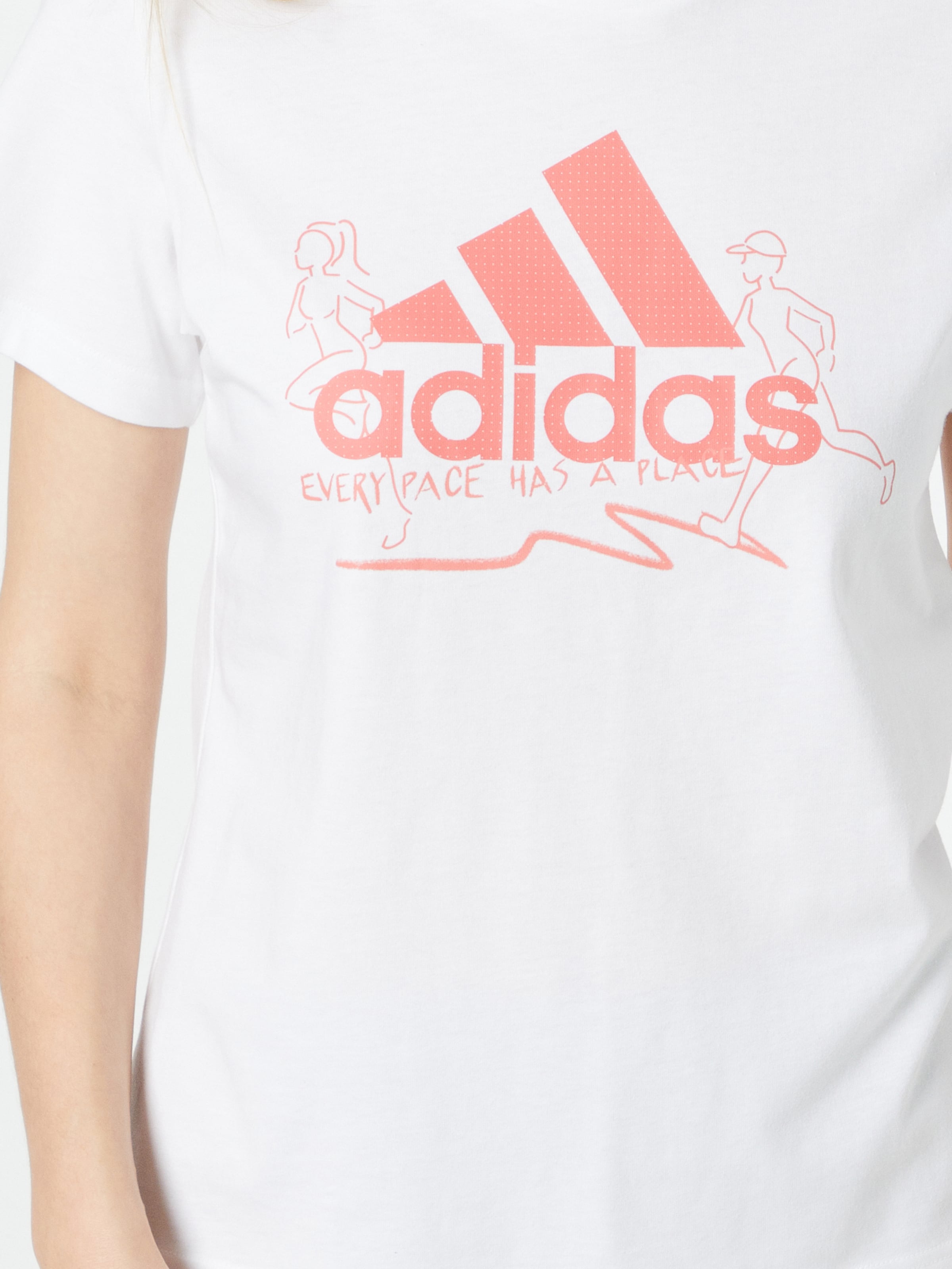 Promos T-shirt fonctionnel ADIDAS PERFORMANCE en Blanc 