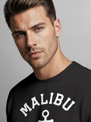 Neverless Sweatshirt 'Malibu Anker' in Black