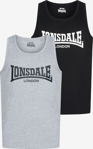 pilka LONSDALE Marškinėliai 'Averham': priekis