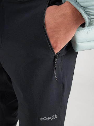 COLUMBIA Slim fit Outdoor trousers 'Triple Canyon II' in Black