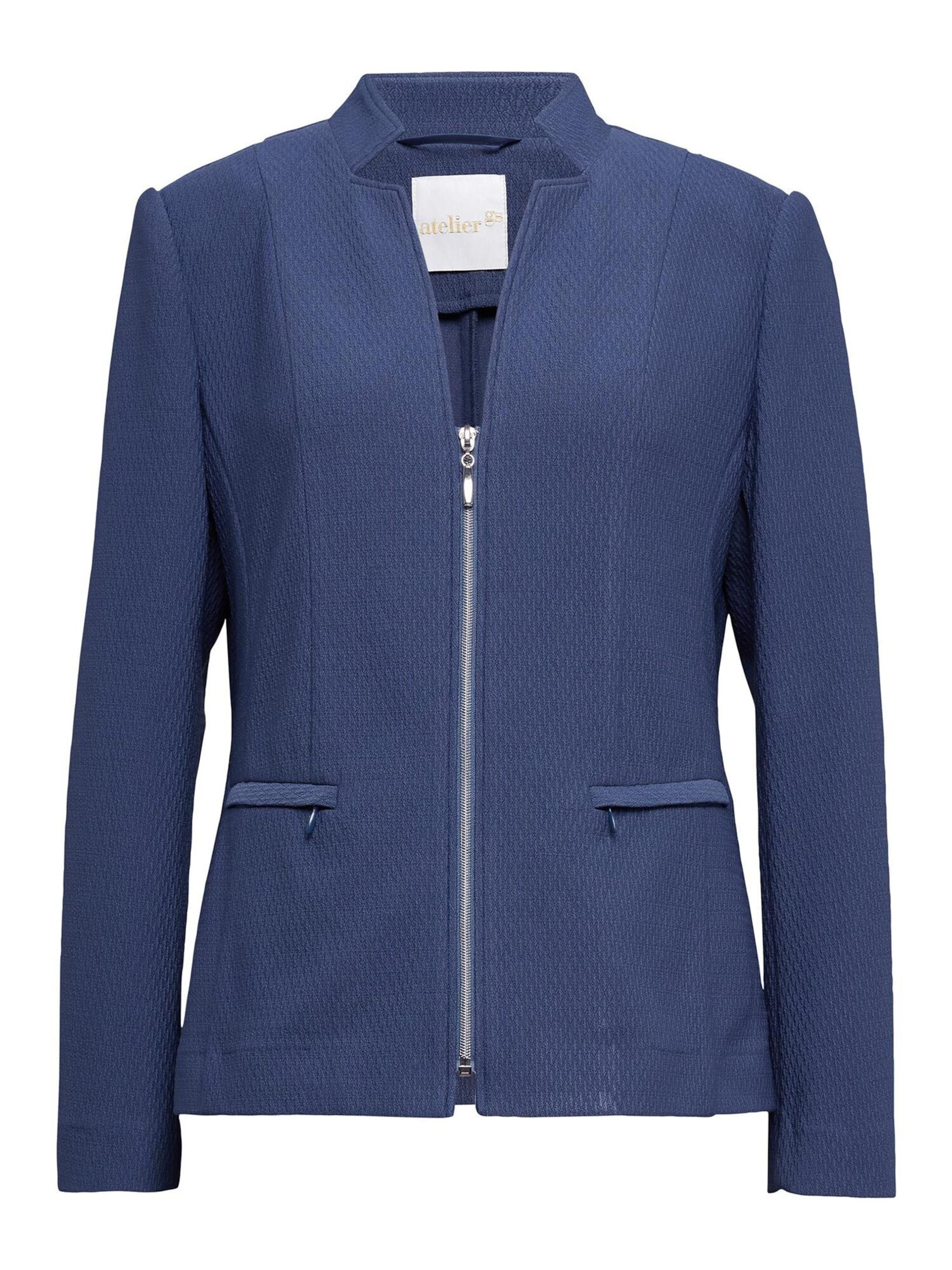 Goldner Blazer in Blau: Vorderseite