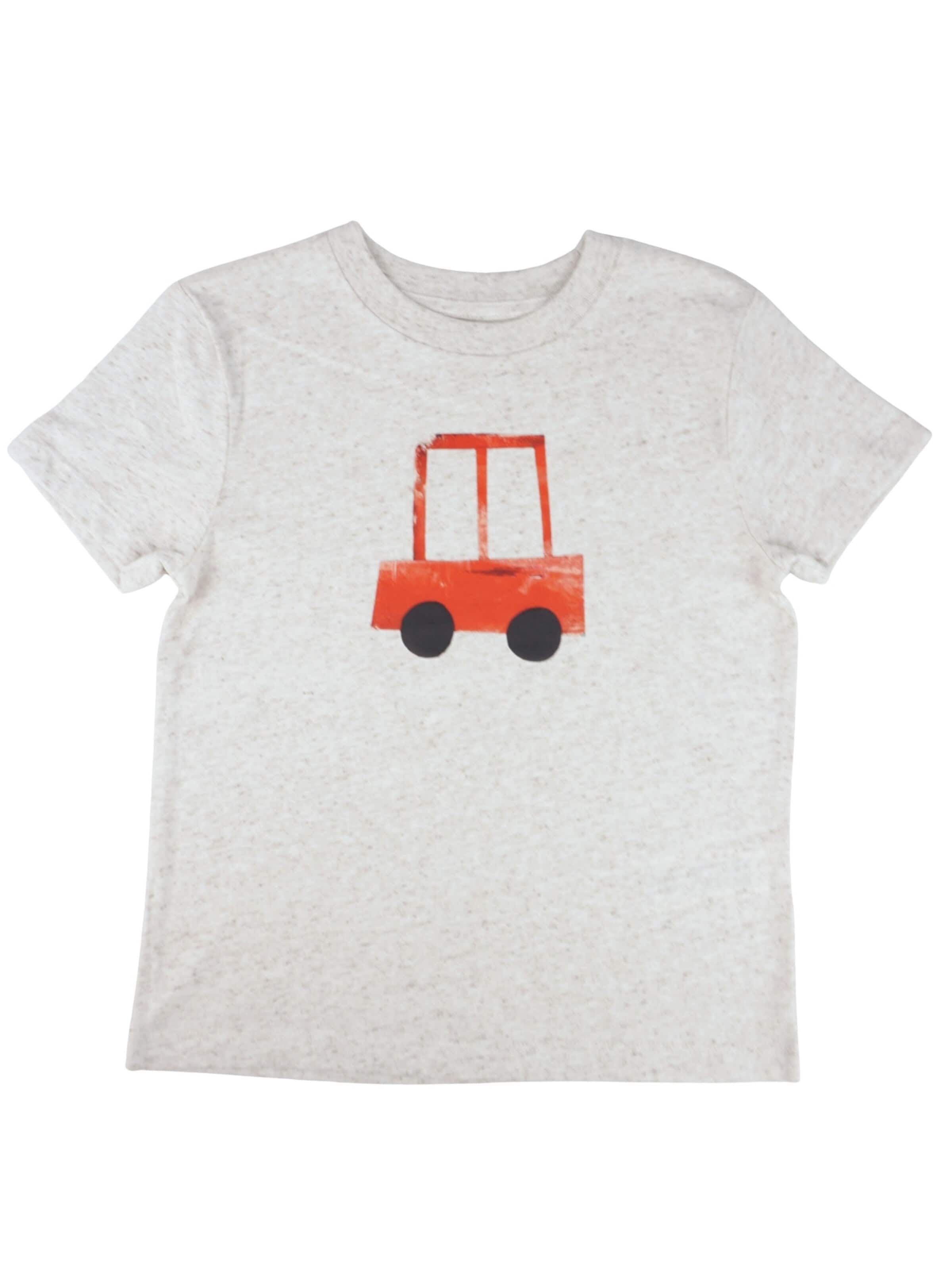 MelaDi Shirt 'Rotes Auto'‌‌‌‌‌‌‌‌‌‌ in Weiß: Vorderseite