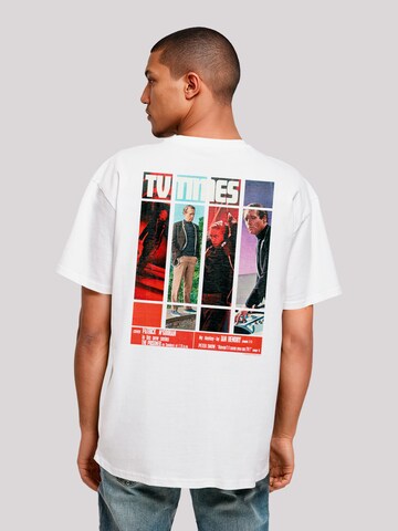 T-Shirt 'TV Times Patrick McGoohan The Prisoner 1967 Cover' F4NT4STIC en blanc : devant