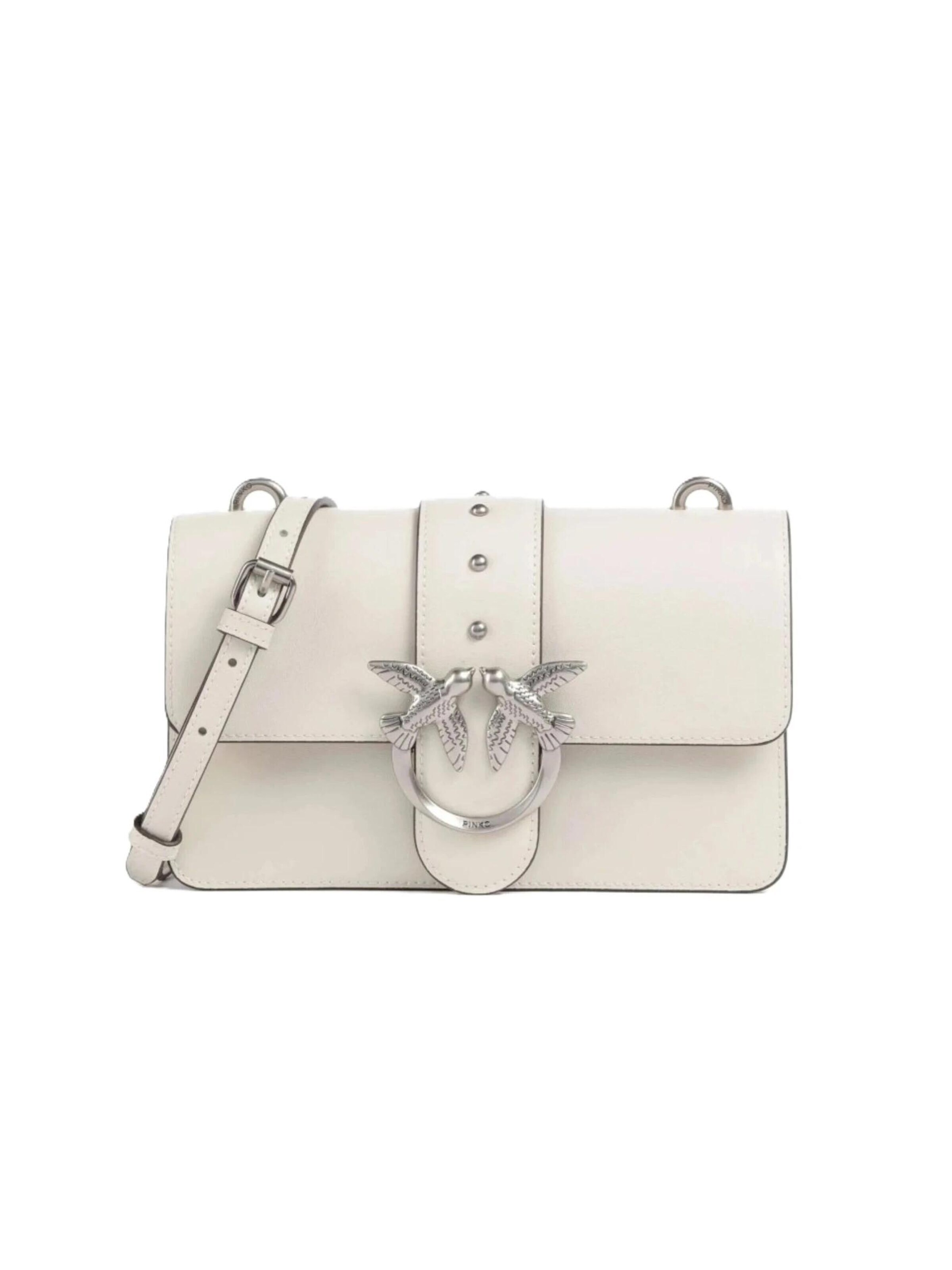 Borsa a tracolla '105856 A0F1' di PINKO in bianco: frontale