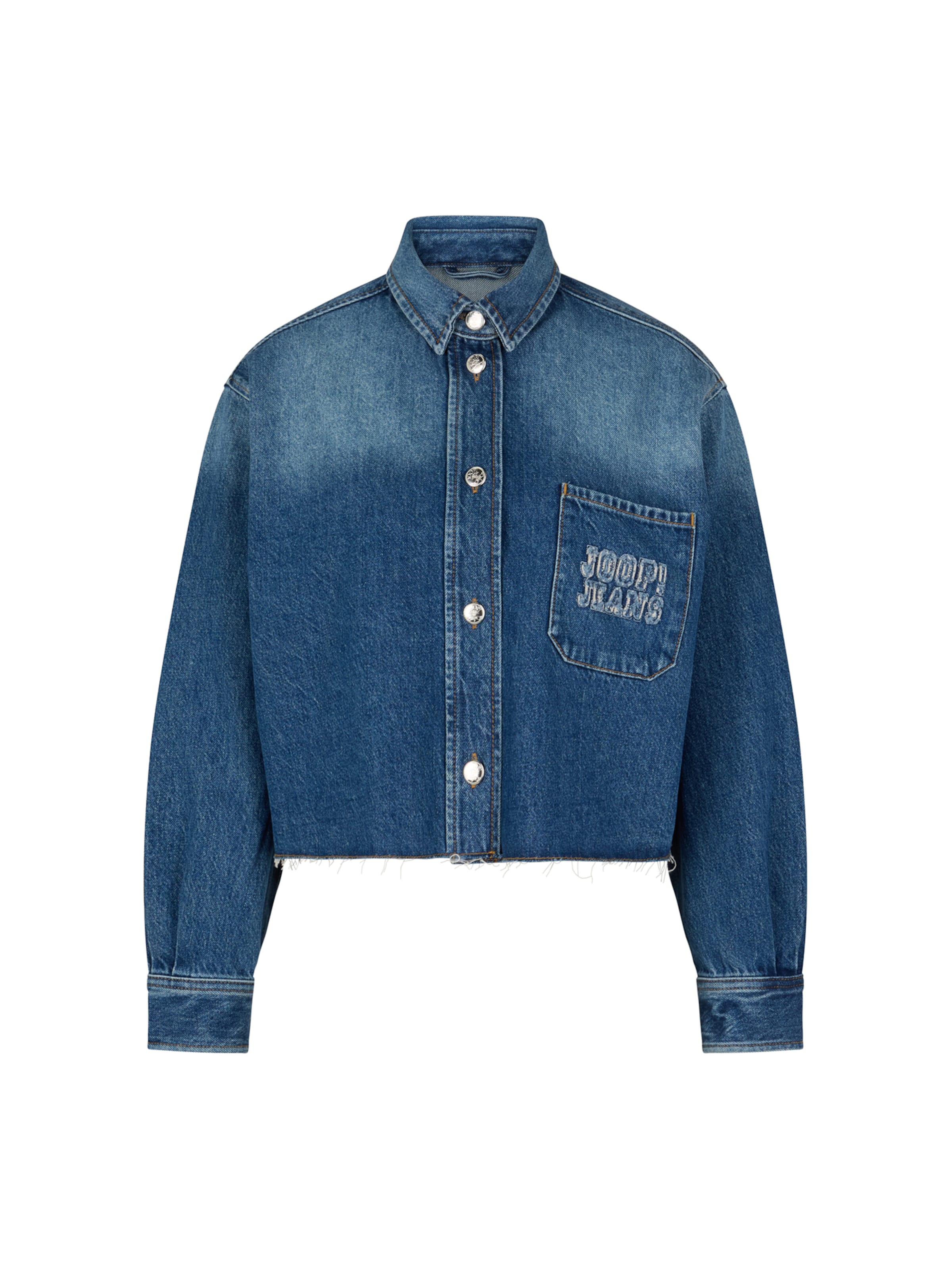 JOOP! Jeans Blouse 'Udela' in Blauw: voorkant