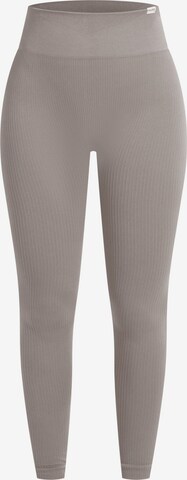 Smilodox Skinny Leggings in Grey: front