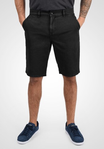 !Solid Regular Chino Pants 'Viseu' in Black: front