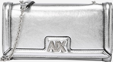 ARMANI EXCHANGE - Bolso de noche en plata: frente