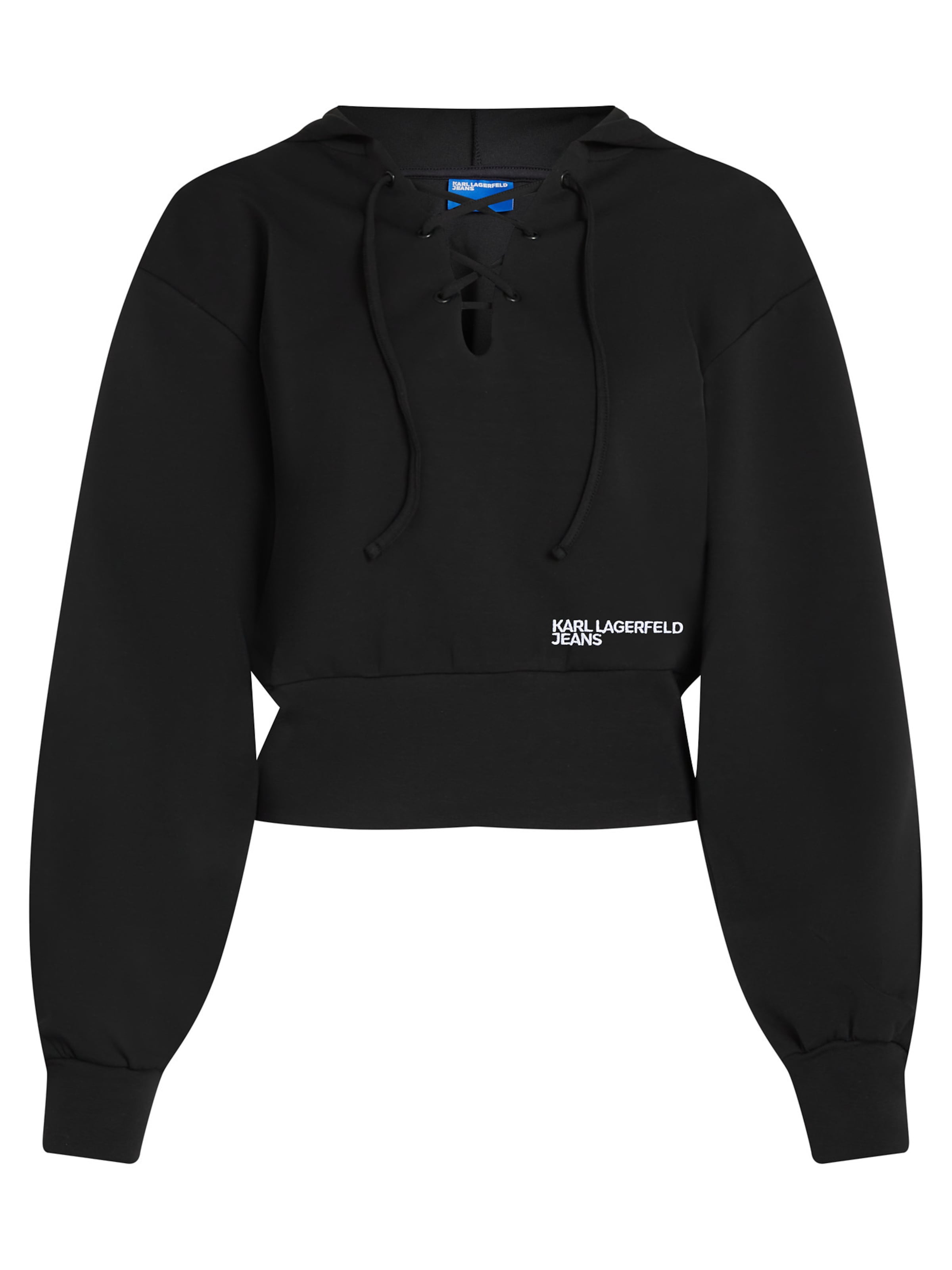 KARL LAGERFELD JEANS Mikina – černá: přední strana