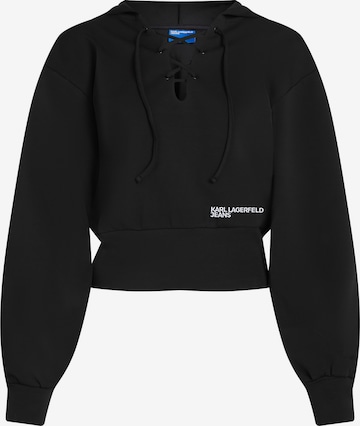 KARL LAGERFELD JEANSSweater majica - crna boja: prednji dio