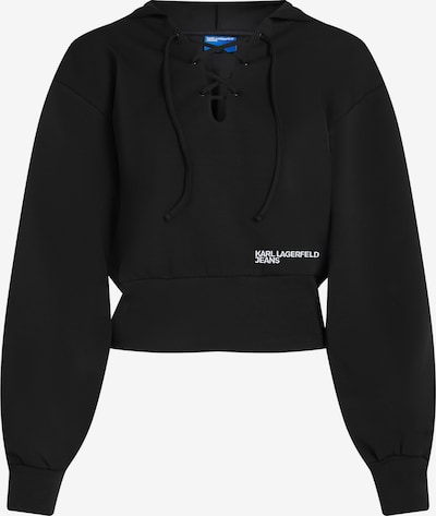 Megztinis be užsegimo iš KARL LAGERFELD JEANS, spalva – juoda / balta, Prekių apžvalga