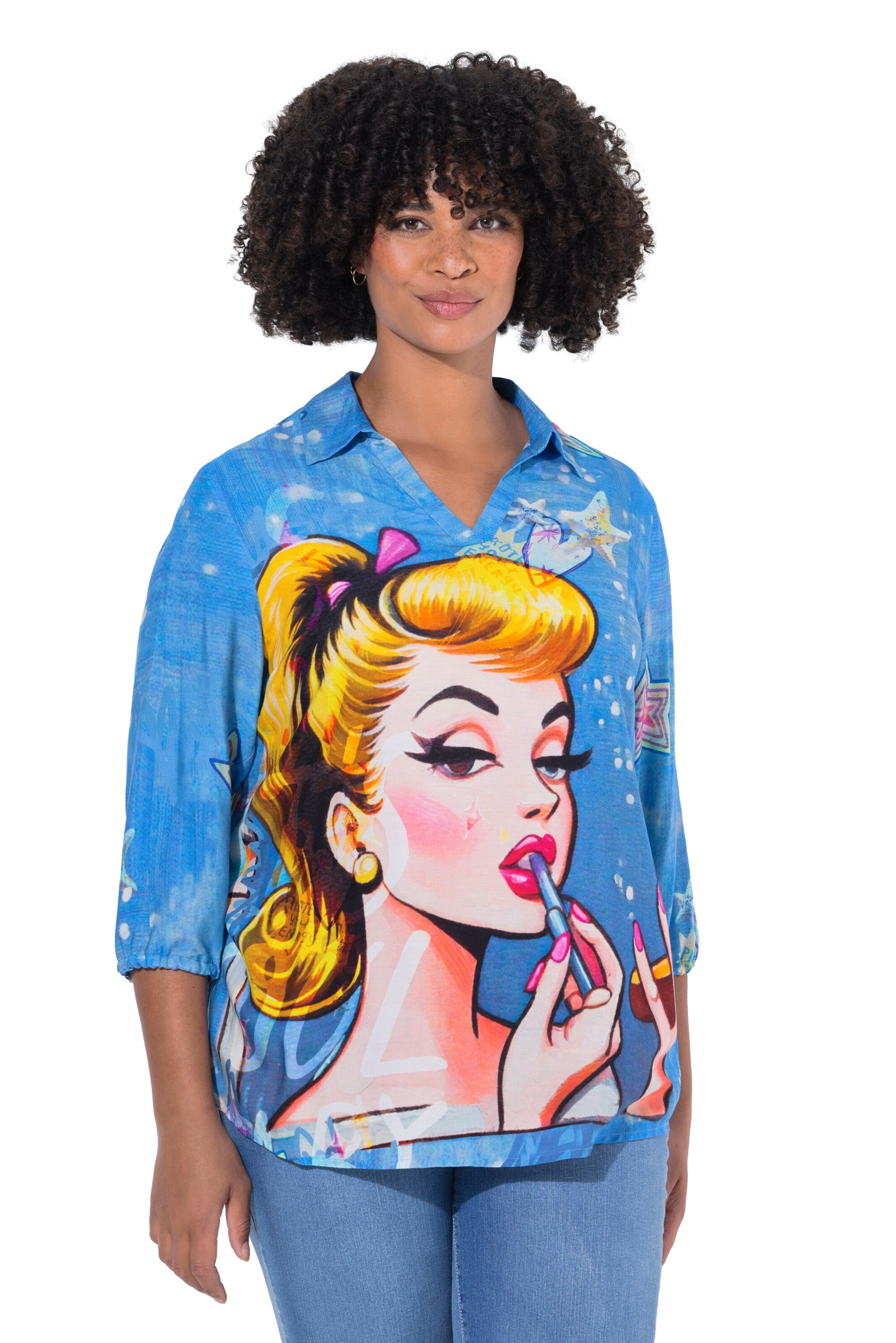 Angel of Style Tuniek in Blauw: voorkant