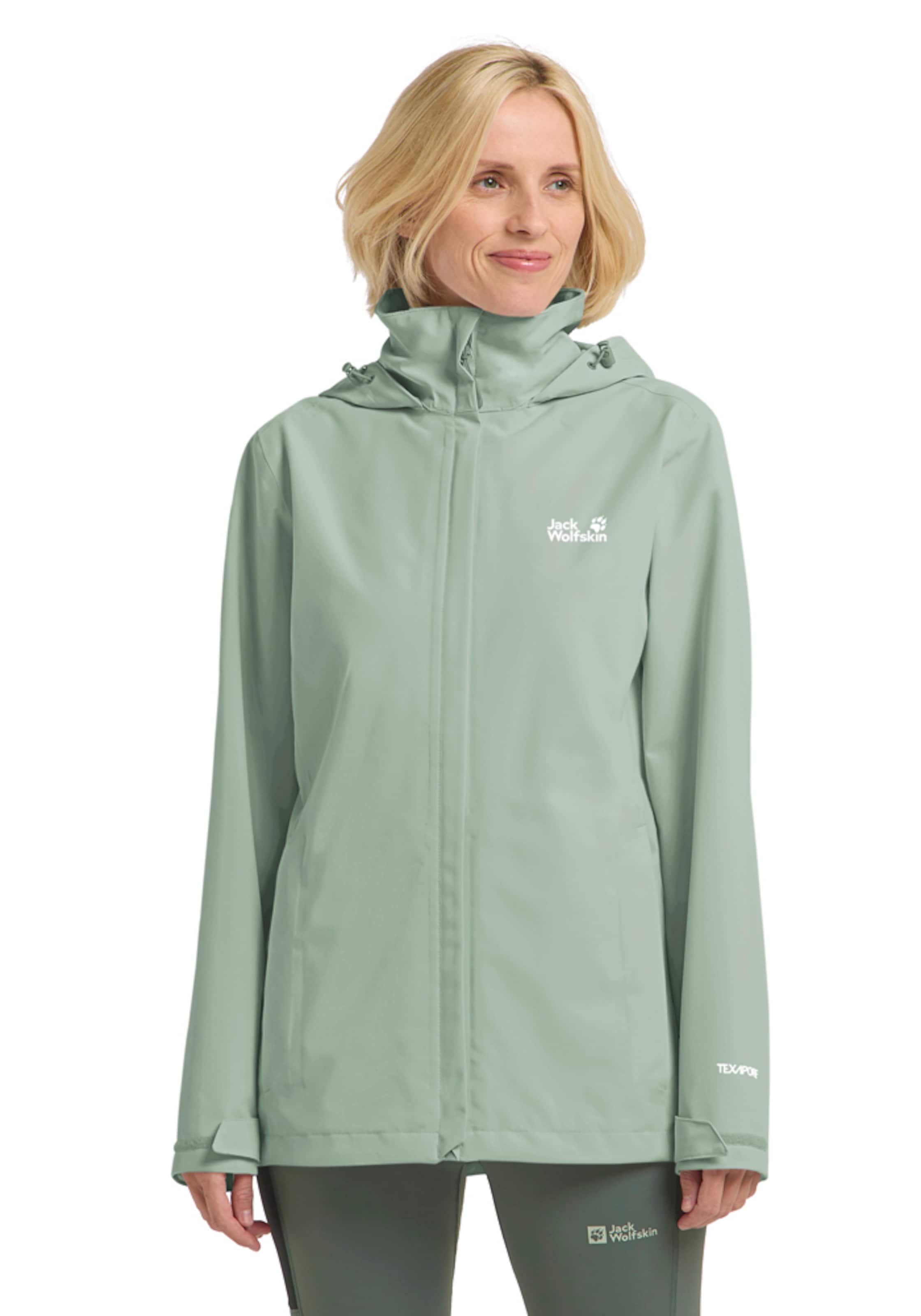 JACK WOLFSKIN Outdoor Jacket in Green: front