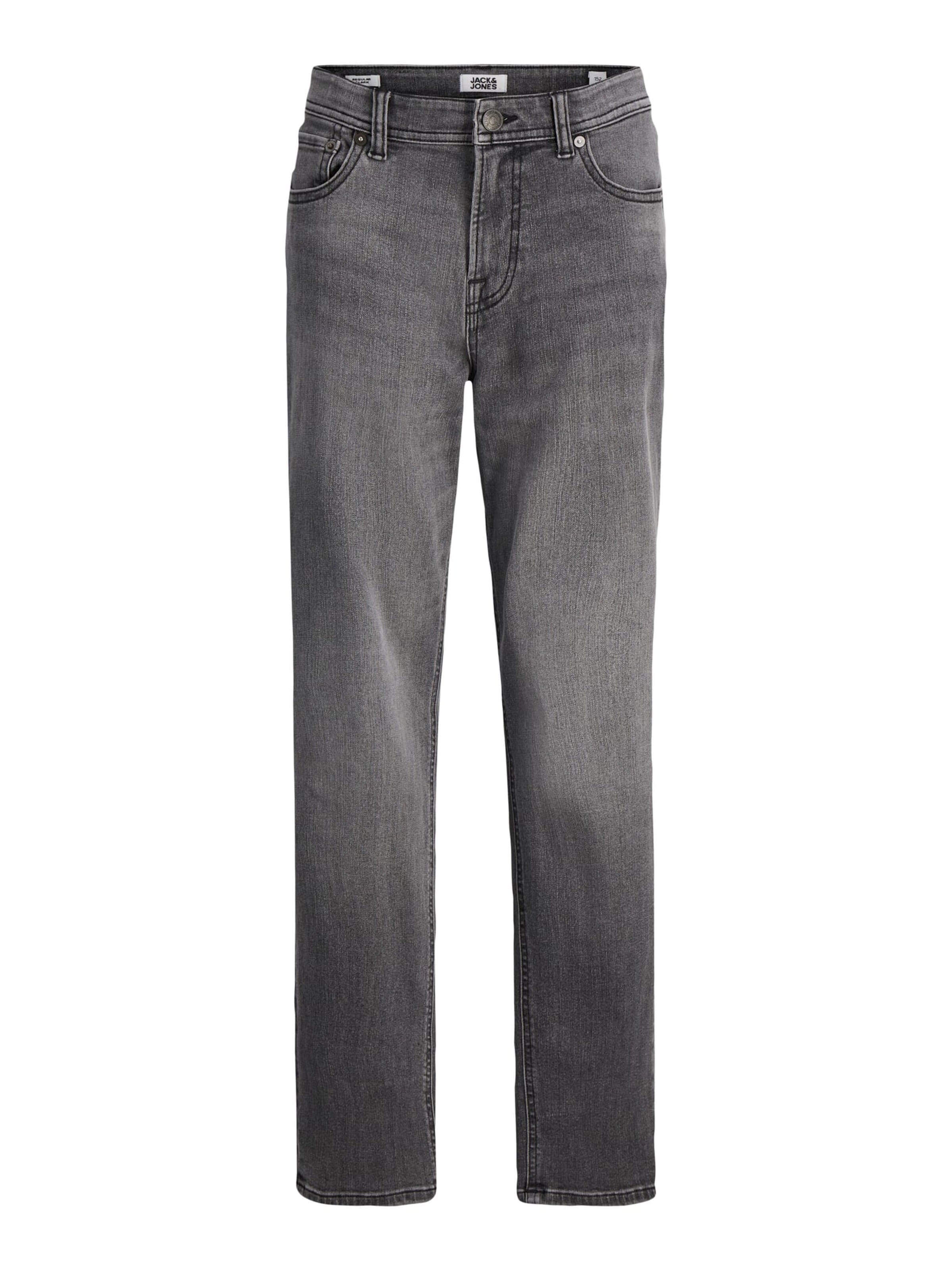 JACK & JONES Baggy Jeans 'Clark' in Grey: front