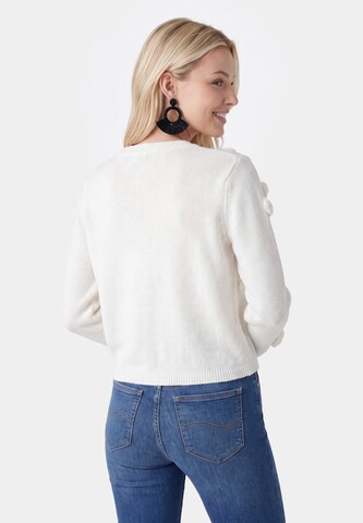 IZIA Knit Cardigan in White