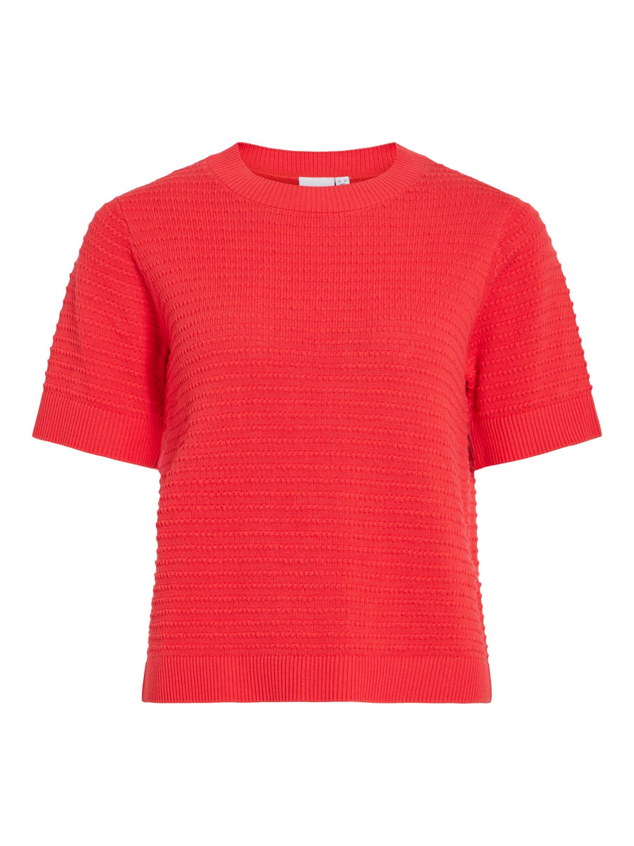 VILA Pull-over 'VILollo' en rouge sang, Vue avec produit