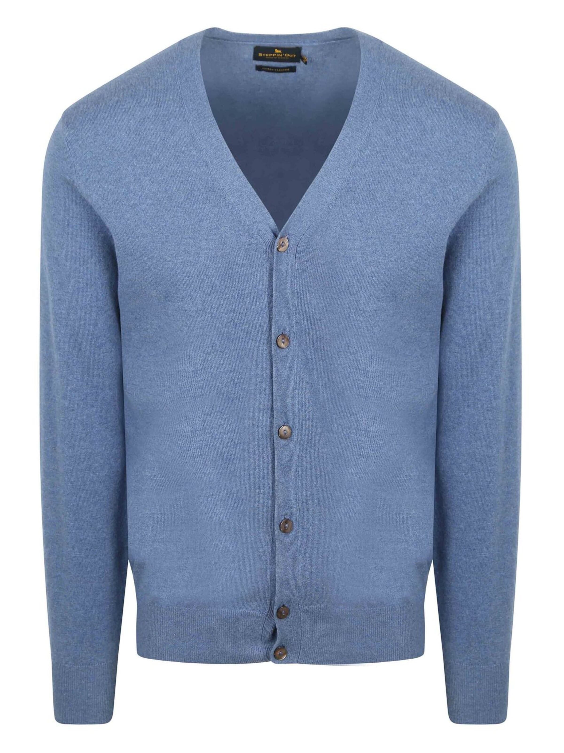 Steppin' out Strickjacke‌‌‌‌‌‌‌‌‌‌ in Blau: Vorderseite