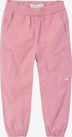 Tapered Pantaloni 'BELLA' di NAME IT in rosa: frontale