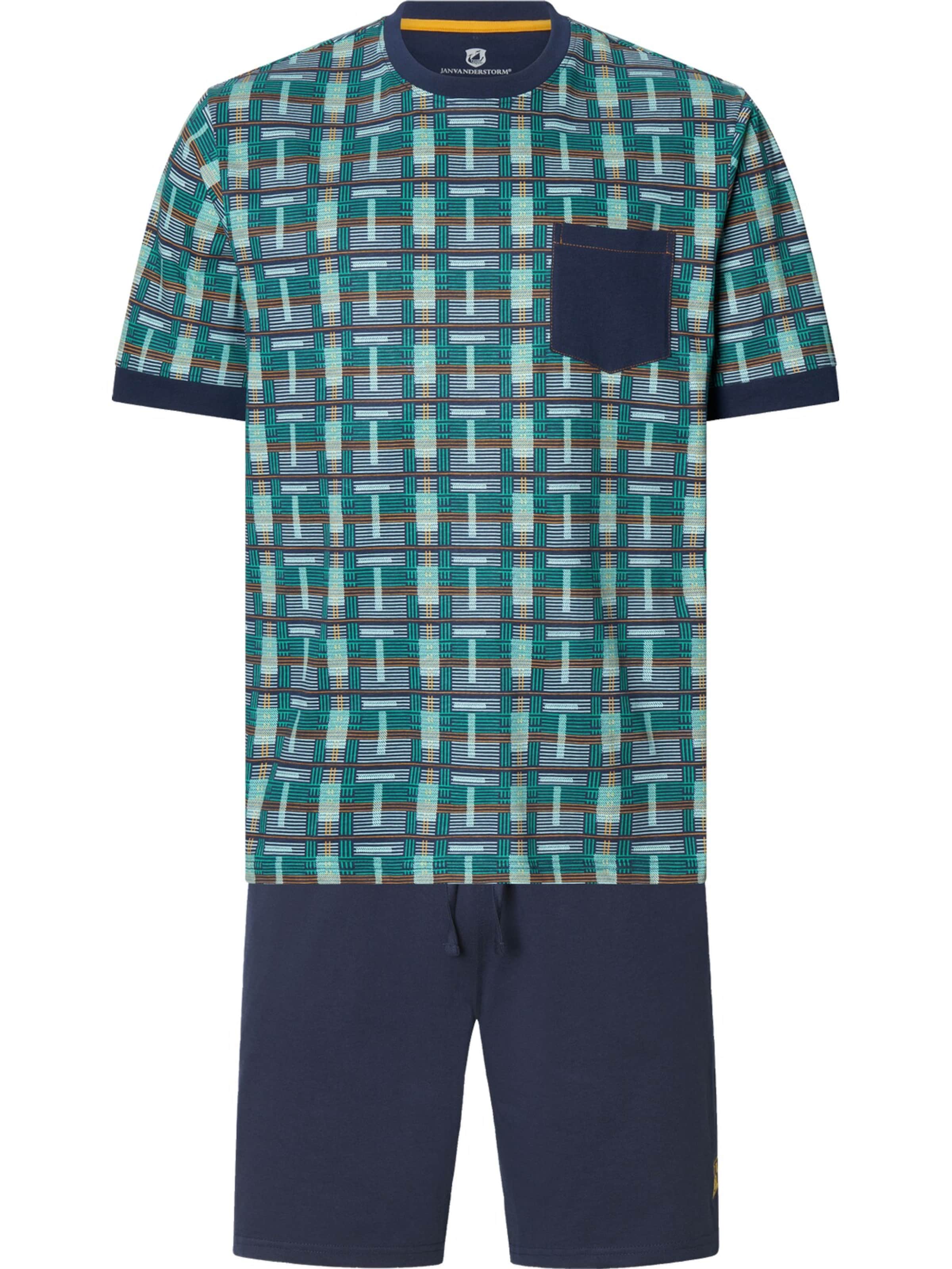 Jan Vanderstorm Short Pajamas 'Lanfur' in Blue: front