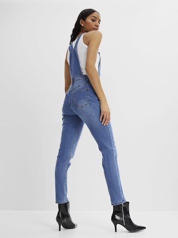 bonprix Loosefit Jeans-Latzhose in Blau