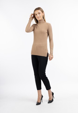 DreiMaster Klassik Sweater 'Iridia' in Beige