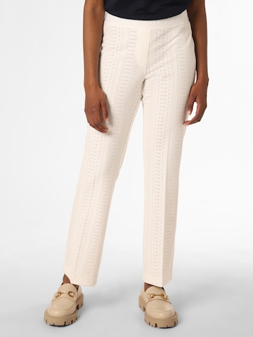 Regular Pantalon à plis 'Ranee' Cambio en beige : devant