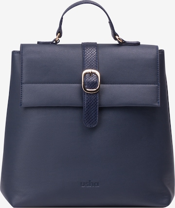 Usha Backpack 'Nowles' in Blue: front