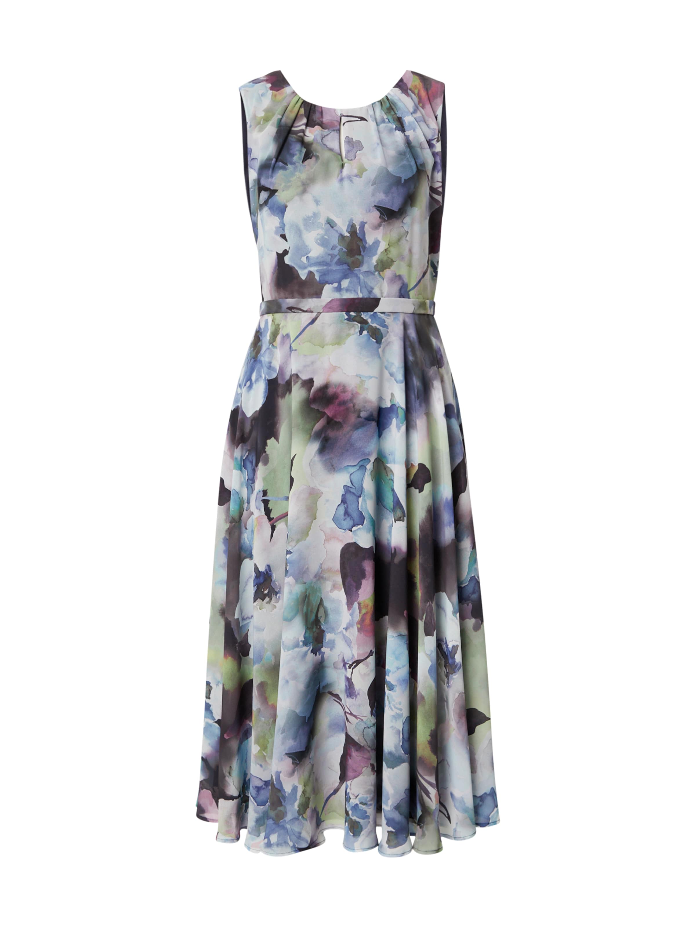 Vera Mont - Vestido em azul: frente