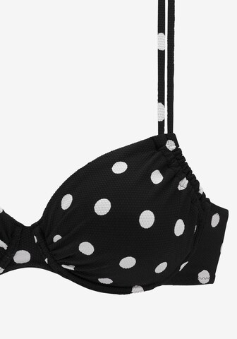 melns LASCANA Balconette Bikini
