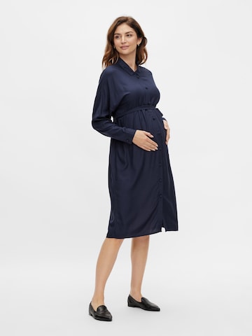 MAMALICIOUS Shirt Dress in Blue