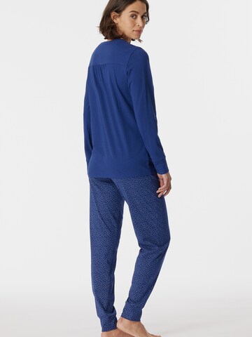 SCHIESSER Pajama ' Comfort Essentials ' in Blue