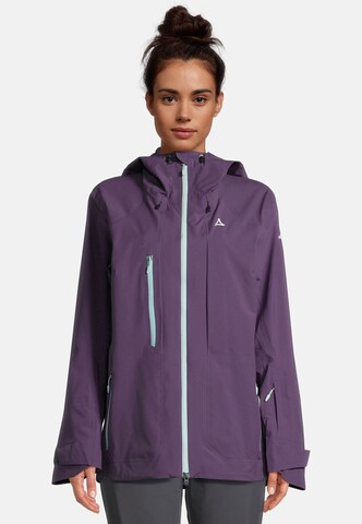 Schöffel Sportjacke in Lila: Vorderseite