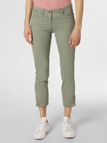 TONI Slimfit Jeans in Groen: voorkant