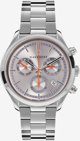 Davidoff Analog Watch in Silver: front