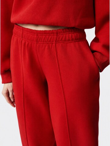Pantalon 'Jogginghose' Ethiquet en rouge