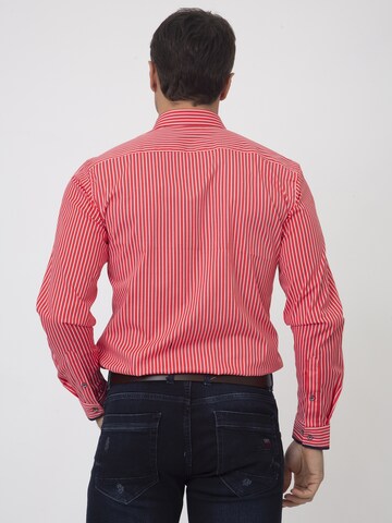 Sir Raymond Tailor Regular Fit Skjorte 'Macher' i rød