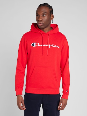 Champion Authentic Athletic Apparel Суичър в червено: отпред