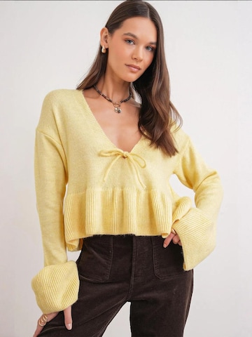 Pull-over 'Pullover' MixRay en jaune
