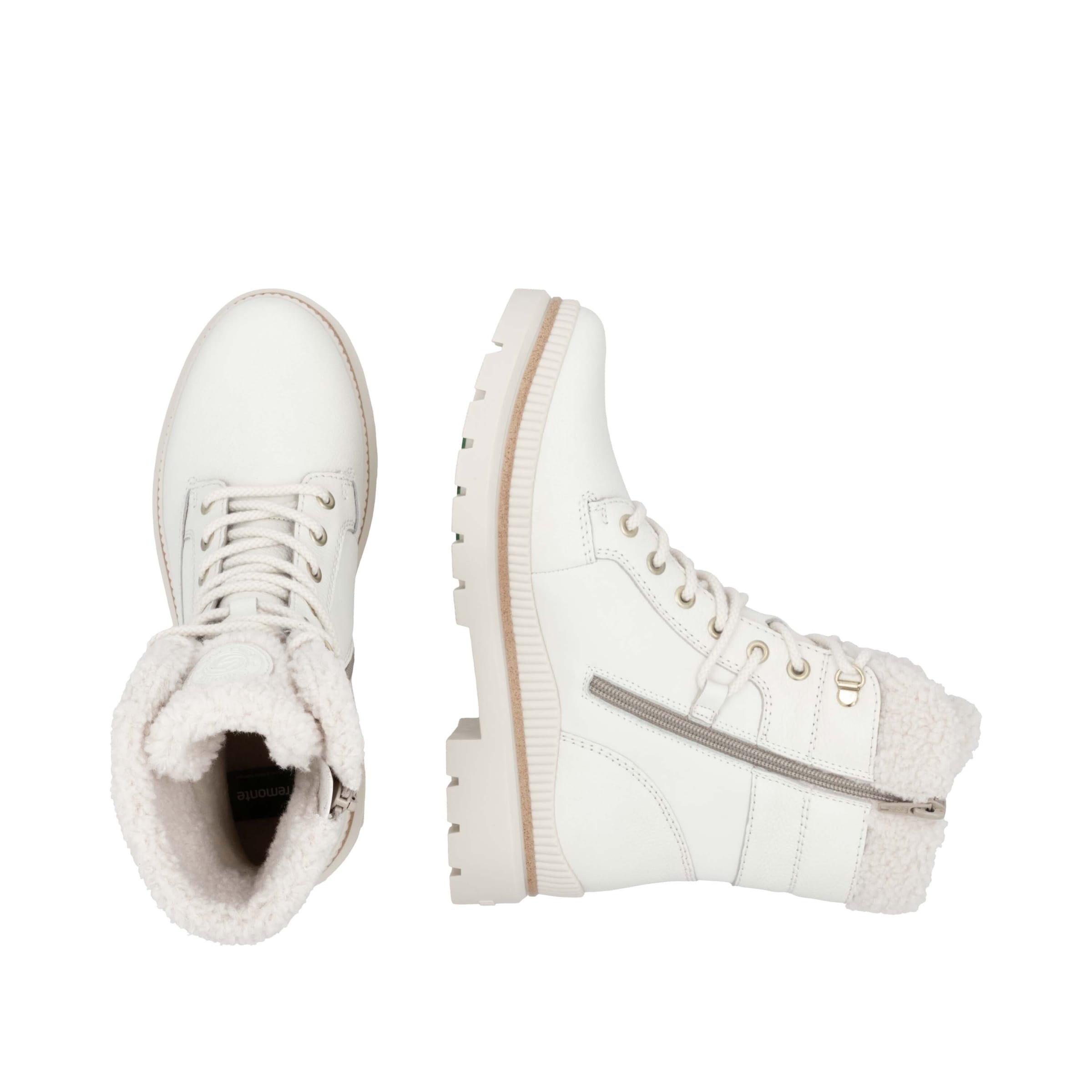 REMONTE Schnürstiefelette in Weiß