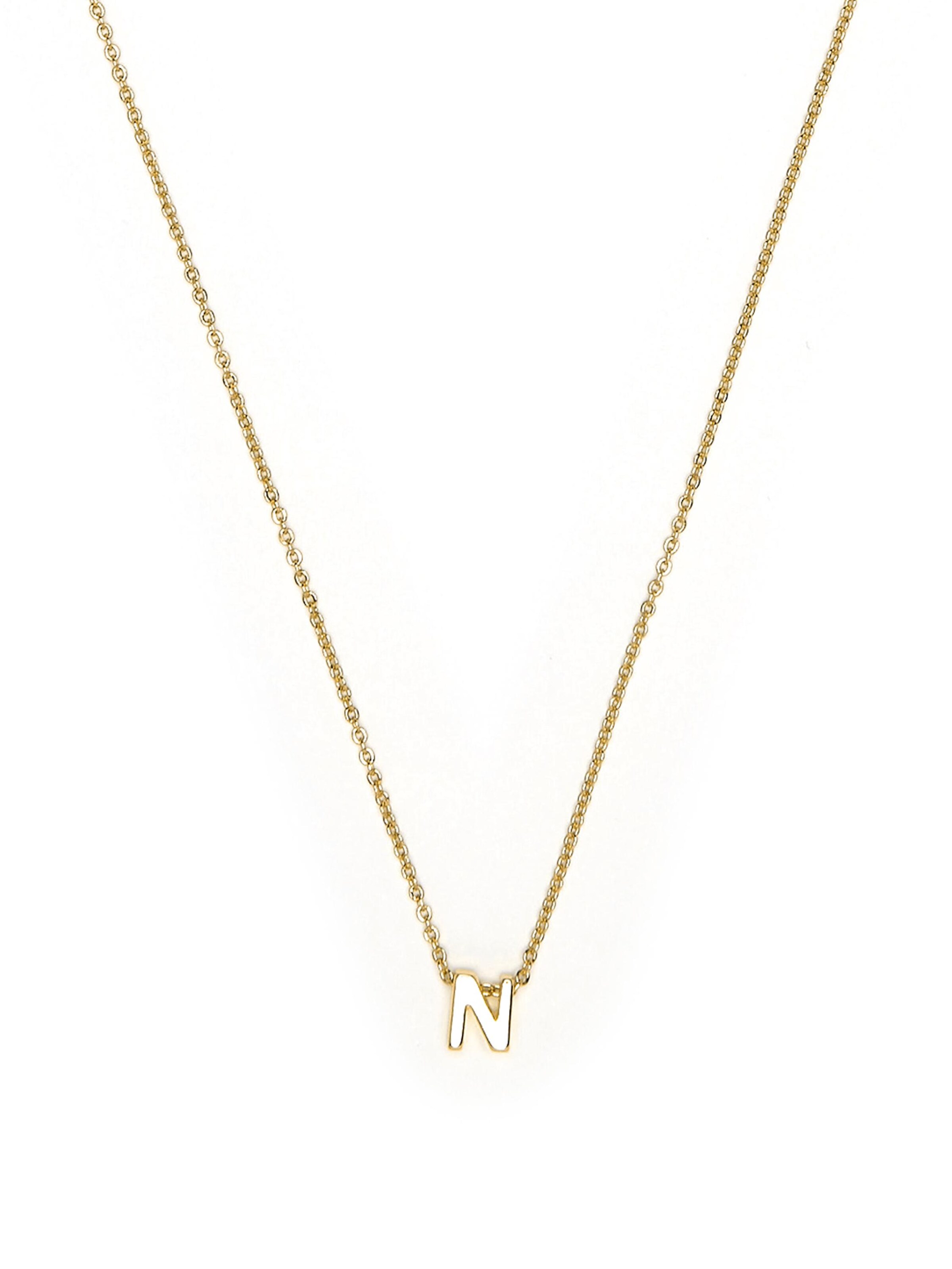 Luxenter Halsband 'N' i guld