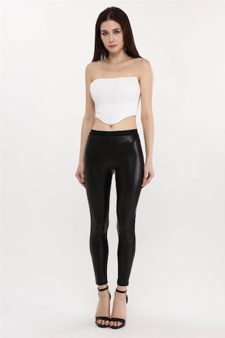 HOME STORE Skinny Leggings in Schwarz: Vorderseite