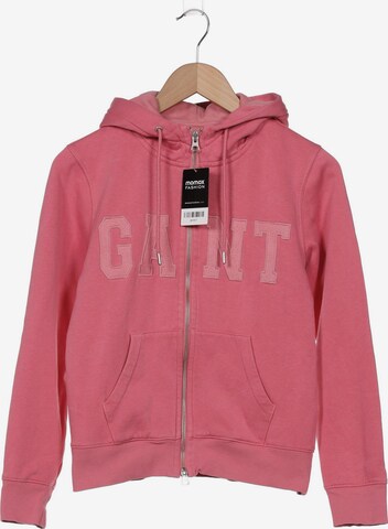 GANT Sweatshirt & Zip-Up Hoodie in XS in Pink: front