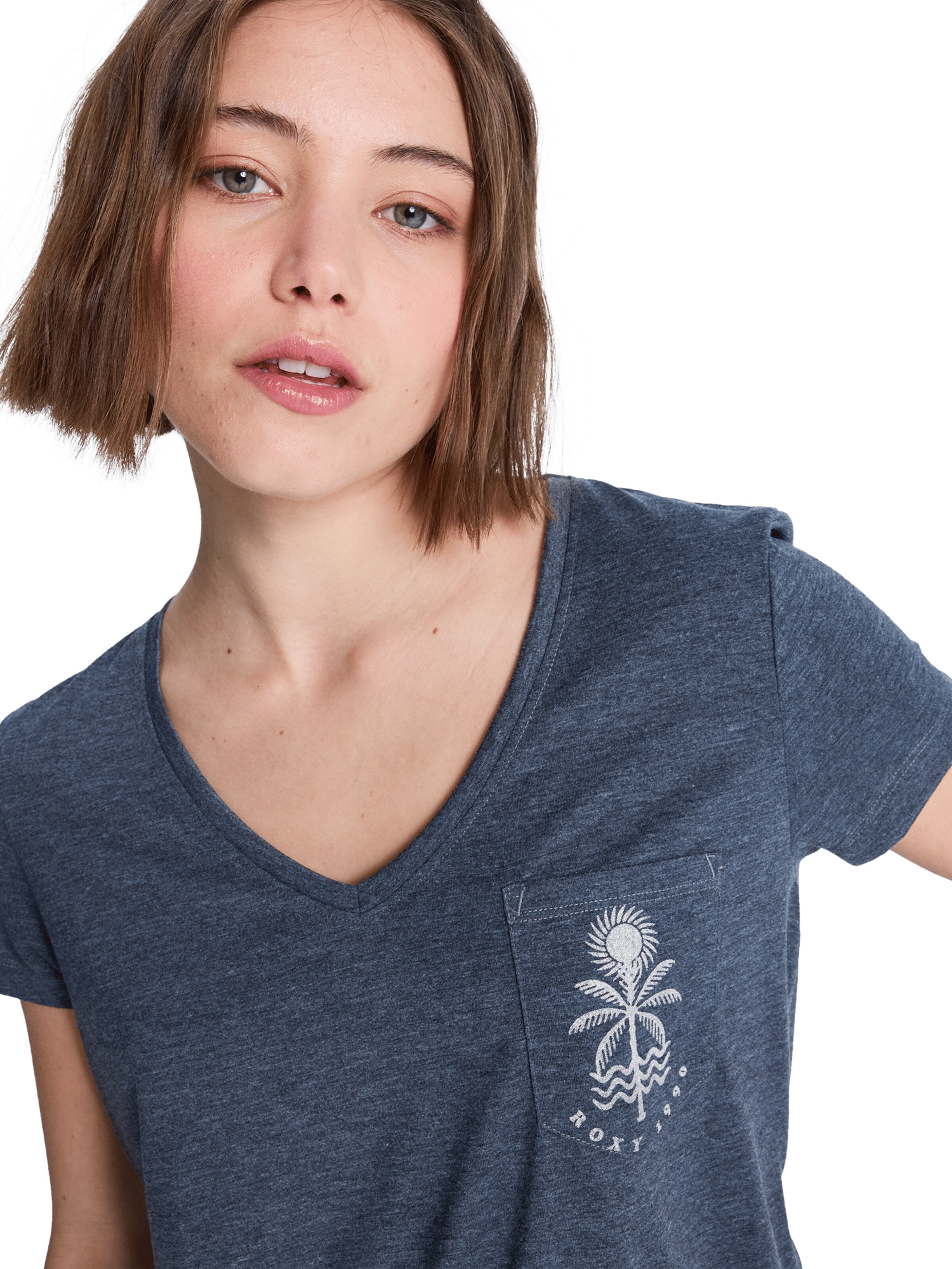 ROXY Performance Shirt 'Laguna Green' in Grey