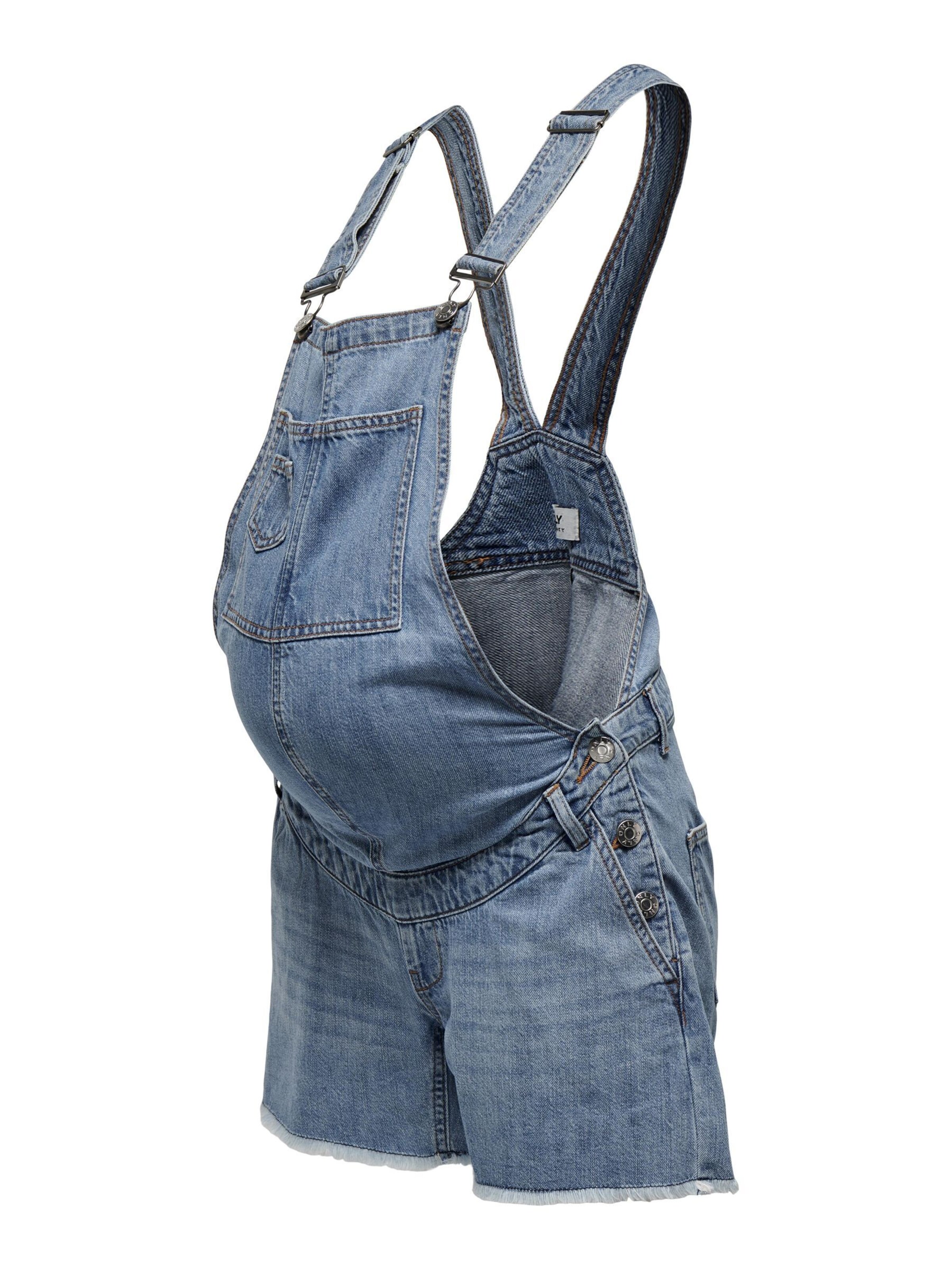 Only Maternity Loosefit Tuinbroek 'LAYLA ' in Blauw